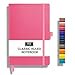 thumbnail image 3 of RICCO BELLO Lined Journal Notebook with Pen Holder, Faux Leather Hardcover, College Ruled, for Work, Notes | 96 Sheets /192 Lined Pages, 5.7 x 8.4-Inches (Pink), 3 of 4