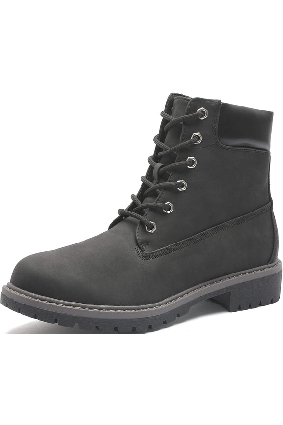 Waterproof Work Boot for Women Black Polyurethane, 8