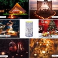 thumbnail image 6 of COEQINE Bunny Cherry Blossom Violet Flickering Flameless LED Battery Candles Pillar Candles Tealight with 18-Key Timer Remote with Colorful Light for Indoor Outdoor Easter Home Decoration, 6 of 7
