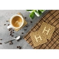 thumbnail image 3 of Letter H Initial Monogram - Giraffe Foam Coaster Set of 4, 3 of 3