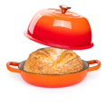 thumbnail image 1 of Olla holandesa Nuovva de hierro fundido esmaltado, 6 qt, 26 cm, naranja, 1 of 8