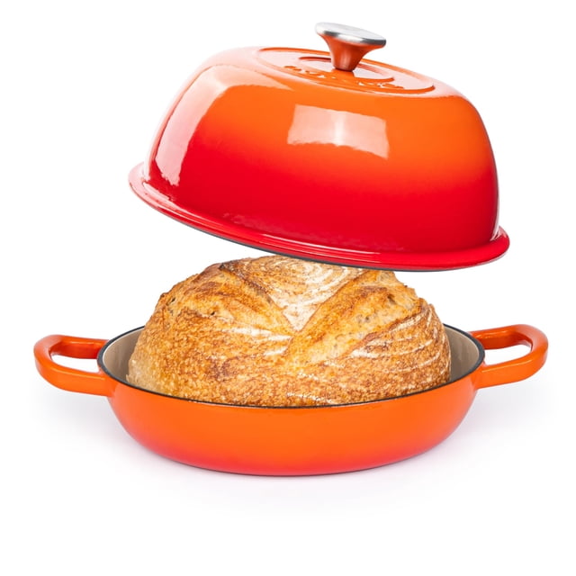 Olla holandesa Nuovva de hierro fundido esmaltado, 6 qt, 26 cm, naranja