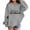 Grey, variant on Kids Girls Boys Hoodie Soft Warm Pullover Sweatshirt with Pocket Casual Sportswear for School and Daily Wear