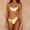 Yellow, variant on Babysbule Womens Swimsuits Women Shiny Metallic Two One Piece Swimsuits Bikini Bathing Suit Vest Jumpsuit