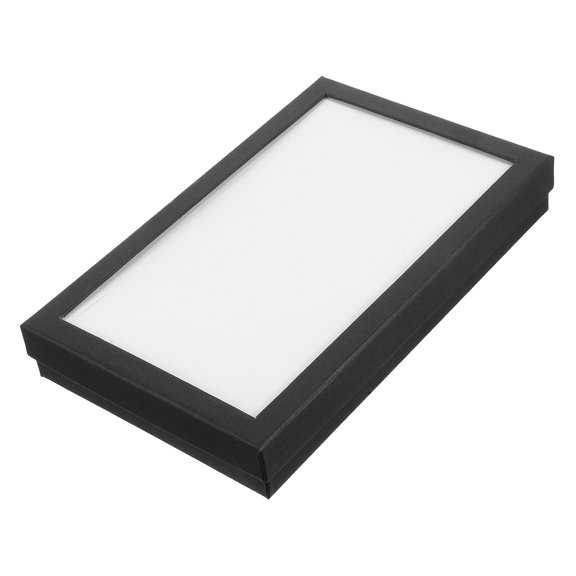 ETEREAUTY Portable White Ring Box with Transparent Window for Ring and Earring Organization