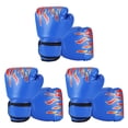 thumbnail image 1 of Eigraketly Guantes de boxeo para niños Punzonado Sparring Guantes de lucha Protector de manos Azul Type1 NO1, 1 of 6