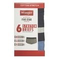 thumbnail image 3 of Wrangler Men's Modern Fit Cotton Stretch Brief Set, Briefs Underwear for Men, XL, 6 Pack, 3 of 9