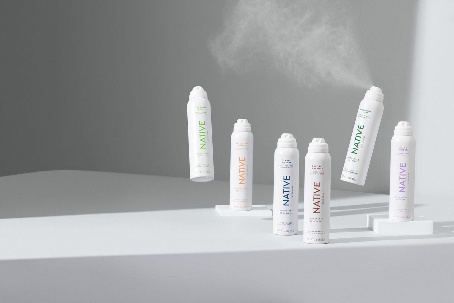 Native Aerosol-Free Spray Deodorant, Cucumber & Mint, 99g