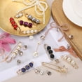 thumbnail image 4 of Uxcell Shoe Charm for Sneakers, White Pearl Bow and Blue Tulle Raw-Edge Fringe Bow Clips Shoelace Rhinestone Gold Brooches Accessories for Women Shoes, Hat, Clothing DIY Pack of 23, 4 of 6