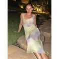 thumbnail image 5 of Women'S Bodycon Dress Backless Slip Maxi Dress Orange L, 5 of 8
