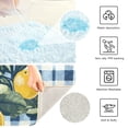 thumbnail image 3 of Yayeee Bath Rug for Bathroom Floor Non Slip Rectangle Fluffy Soft Absorbent Mat, 16"x24", Retro Beige Lemon, 3 of 7