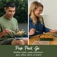 thumbnail image 4 of Bentgo Prep - 20-Piece 1-Compartment Reusable Meal Prep Containers with Lids, PFAS & BPA Free Materials, Durable, Microwave, Freezer, & Dishwasher Safe To Go Food Storage (Khaki Green), 4 of 9