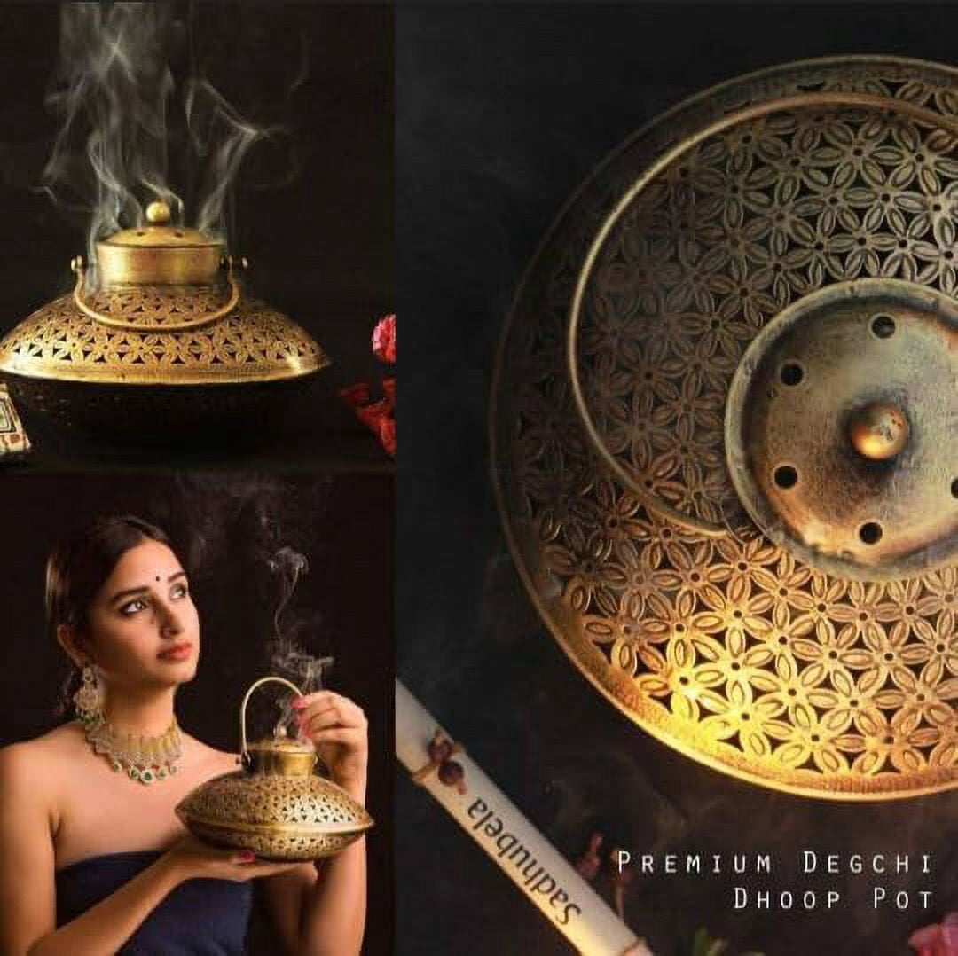 Vintage Incense Holder Hanging Burner Dhoop Cone Candle Lantern Decor Gifts, Antique