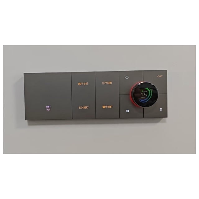 X3-Dimming TuYa Intelligent Switch Smart Multifunctional Panel Home Automation Black