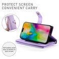 thumbnail image 3 of Crossbody for iPhone 12 Pro Max Phone Case Wallet with Card Slots Zipper Pocket, PU Leather Magnetic Shoulder Strap Purse Cover with Flip Kickstand for iPhone 12 Pro Max Women Girls, Purple, 3 of 10
