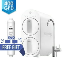 Waterdrop RO System - Free Remineralization Filter, G2 400 GPD, Tankless,  1:1 Drain Ratio
