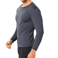 thumbnail image 2 of Therma Pro Thermal Shirt for Men Long Sleeve Thermal Compression Tops for Men Base Layer Cold Weather , Charcoal Gray, X-Large, 2 of 5