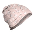 thumbnail image 1 of Floral Country Unisex Beanie, Valentine's Day Rose, Hiking Outdoors, Blush Dark Grey and White, by Ambesonne, 1 of 1