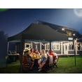 thumbnail image 3 of Quictent Privacy 10x15 ft Ez Pop up Canopy Tent Enclosed Outdoor Instant Shelter Party Tent Event Gazebo with Sidewalls and Mesh Windows Waterproof (Black), 3 of 8