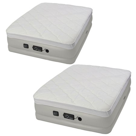 Instabed Raised 18 Inch Queen Pillow Top Airbed With Never Flat
