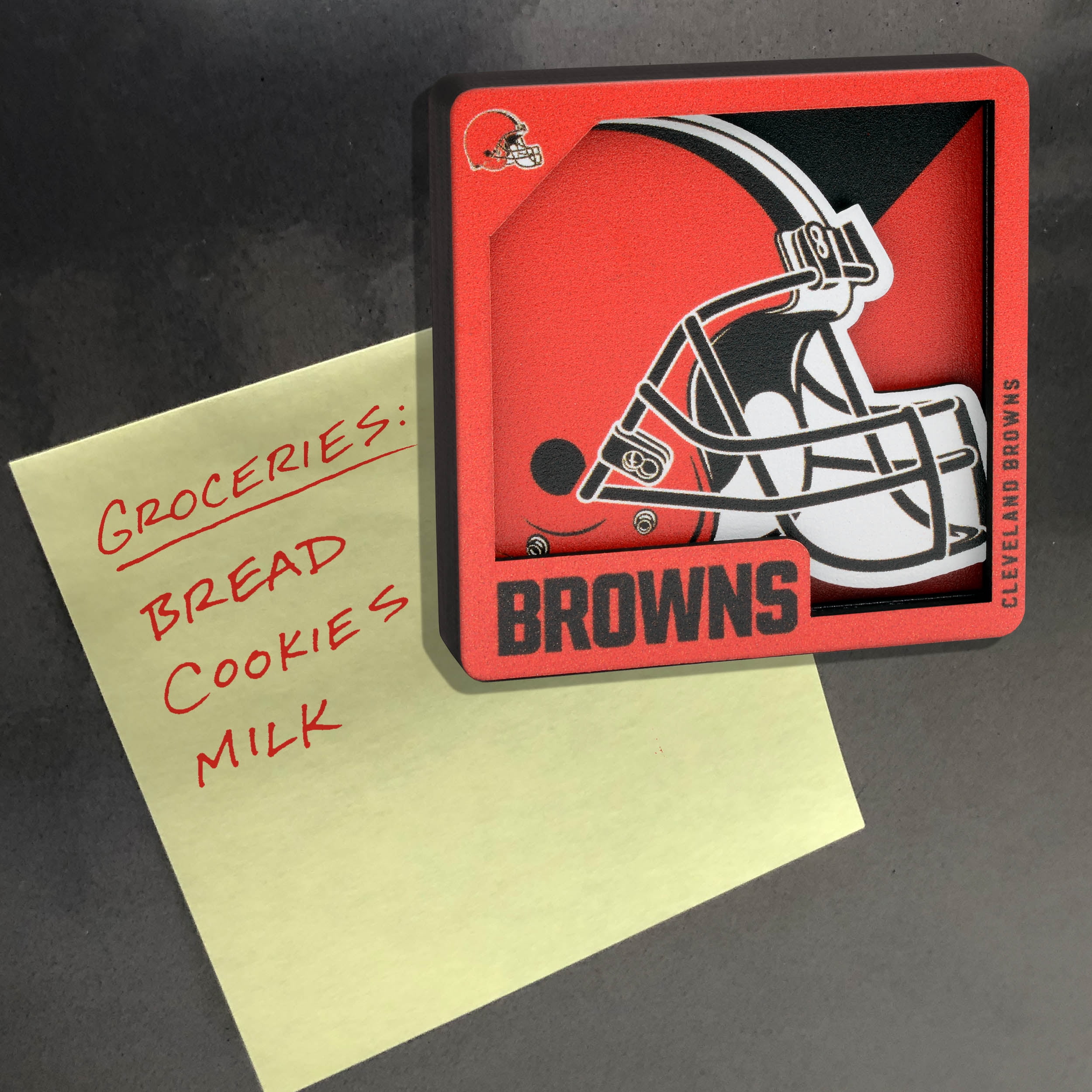 YouTheFan NFL Cleveland Browns 3D Logo Series Magnet