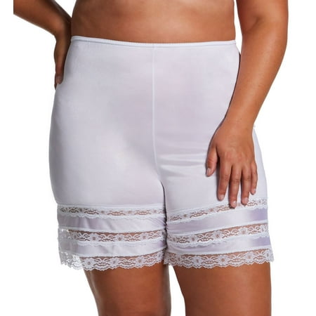 

Women s Shadowline 3362X Plus Snip-it 18 Inch Pettipants (White 3X)