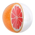 thumbnail image 1 of Pelota inflable 3D para piscina, color naranja sandía, de PVC, para playa, deportes acuáticos de verano, 1 of 9