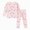 G813-Light Pink, variant on HFHAPW Toddler Girl Boy Pajamas Sets Long Sleeve Pajamas Baby Girl Boys Clothes PJs Two Piece Kids Jammies