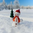 thumbnail image 3 of German incense smoker snowman with christmas tree, height 15 cm / 6 inch, original Erzgebirge by Seiffener Volkskunst SV 12212, 3 of 6