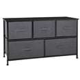 thumbnail image 5 of Comoda Cajonera de 5 Cajones Mueble Organizador Tela Madera gris L, 5 of 5