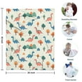 thumbnail image 4 of Beige Dinosaurs Landscapes Pattern Blanket,Comfortable Soft Flannel Throw Blanket,All Season,Warm Lightweight Blankets for Sofa Bed Couch Living Room Chair,30"x40", 4 of 4