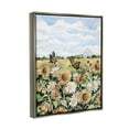 thumbnail image 4 of Stupell Industries Sunflower Garden with Butterflies Landscape Painting Gray Floater Framed Canvas Art Print Wall Art, 25 x 31, 4 of 10