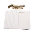 thumbnail image 1 of 10Pcs 3Inch Paper Photo Flim DIY Wall Picture Hanging Frame Album+Rope+Clips Set Snowy Garland with Berries Cat Memorial Cat Car Ornament Clear String with Hooks Chandelier Replacement Clips Ornament, 1 of 1