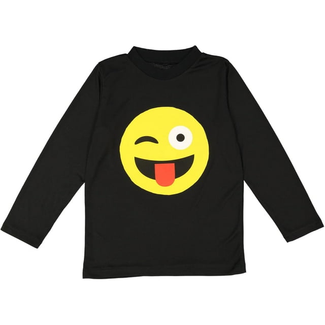 Camiseta Dress Up America con emoticono facial con la lengua fuera para niños