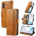thumbnail image 1 of Case for Samsung Galaxy Note 10 Cover Leather Wallet Folio Case Book Design Flip Magnetic Closure - Yellow, 1 of 5