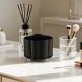 thumbnail image 6 of Rotating Makeup Brush Organizer, 360° Spinning Acrylic Cosmetic Storage Box with Anti-Slip Base, Multi-Layer Desktop Vanity Holder for Lipstick Eyeshadow Brushes, Black, 6 of 6