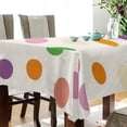 thumbnail image 4 of Yayeee Tablecloths for Rectangular Tables 60 x 60 inch Party Table Cover, Polka Dot, 4 of 6