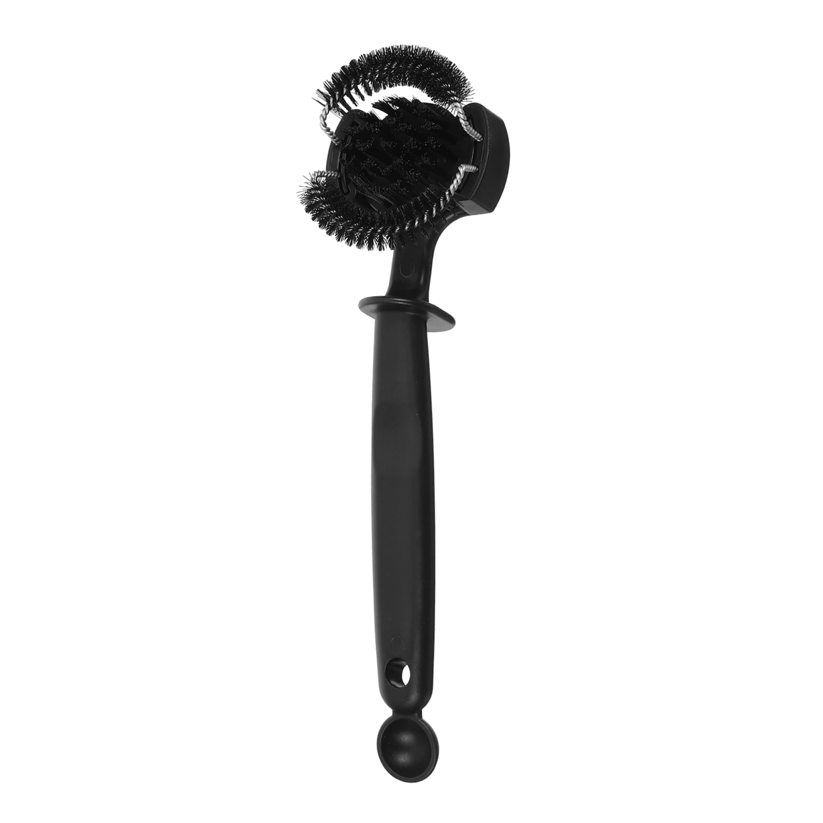 WEUVEB Black Plastic Cleaning Brush with Fine Bristles, Ideal for Coffee Machines, Kitchen Appliances, and Household Cleaning
