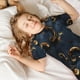 thumbnail image 5 of Balery Elegant Gold Scrollwork Conjunto de Pijama Infantil de Manga Corta con Estampado – Ropa de Dormir de Algodón Suave-Large, 5 of 6