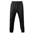 thumbnail image 5 of UVEASISHA Sweatpants for Men Elastic Waist Drawstring Twill Jogger Pants Active Casual Running Athletic Trousers Solid Tapered Pants with Pockets Black S, 5 of 7