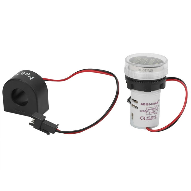 Current Indicator Light, Voltage Current Meter Indicator Data Dual Display Voltage Range AC50-500V For Laboratory For School For Physics Class For Electrician