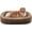 Brown, variant on Orthopedic Dog Bed for Extra Large Dogs, Egg-Crate Memory Foam Pet Bed with Bolster Sides, Waterproof Lining, Removable Washable Cover & Non-Slip Bottom, Black