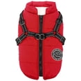 thumbnail image 5 of Pet Autumn Winter Skiing Costume 2 In 1 Sleeveless Cotton Padded Vest With Durable Chest Strap Harness, 5 of 7