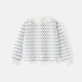 thumbnail image 4 of Spazoro Toddler Girls Cardigan Sweaters, Floral Print Long Sleeve Knitted Cotton Thin Casual Tops for Fall Winter Daily Wear White Size 4-5 T, 4 of 6