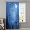 thumbnail image 4 of Blue Night Landscapes Sheer Curtains 54 Inches Long, Christmas Winter Snowfall Forest Light Filering Curtains, Breathable Simi Curtain Privacy Drapes for Kitchen Bathroom Nursery Window Treatment, 4 of 9
