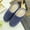 Navy, variant on QISIWOLE Men Warm Home Plush Soft Slippers Indoors Anti-slip Winter Floor Bedroom Shoes,Discount