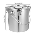 thumbnail image 2 of MLINS Stainless Steel Sealed Milk Bucket Food Safe Bucket Portable Storage Container With Handle For Transporting Milk Oil Soup And Beverages 7L, 2 of 8