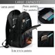 thumbnail image 4 of Disketp Fiery Black Dragon Attack Mochila de Viaje Estampada para Laptop con Puerto de Carga USB, Mochila Impermeable para Computadora – Regalo para Hombres y Mujeres, 4 of 7