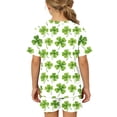 thumbnail image 4 of Ensemble de Blouses à Manches Longues et Col en V Imprimé pour la Saint-Patrick pour Femmes avec Poche, 4 of 8