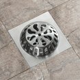 thumbnail image 3 of Thickened stainless steel outdoor floor drain for bathroom-outdoor floor drain for balcony anti-blocking brushed stainless steel outdoor floor drain 1, 3 of 5